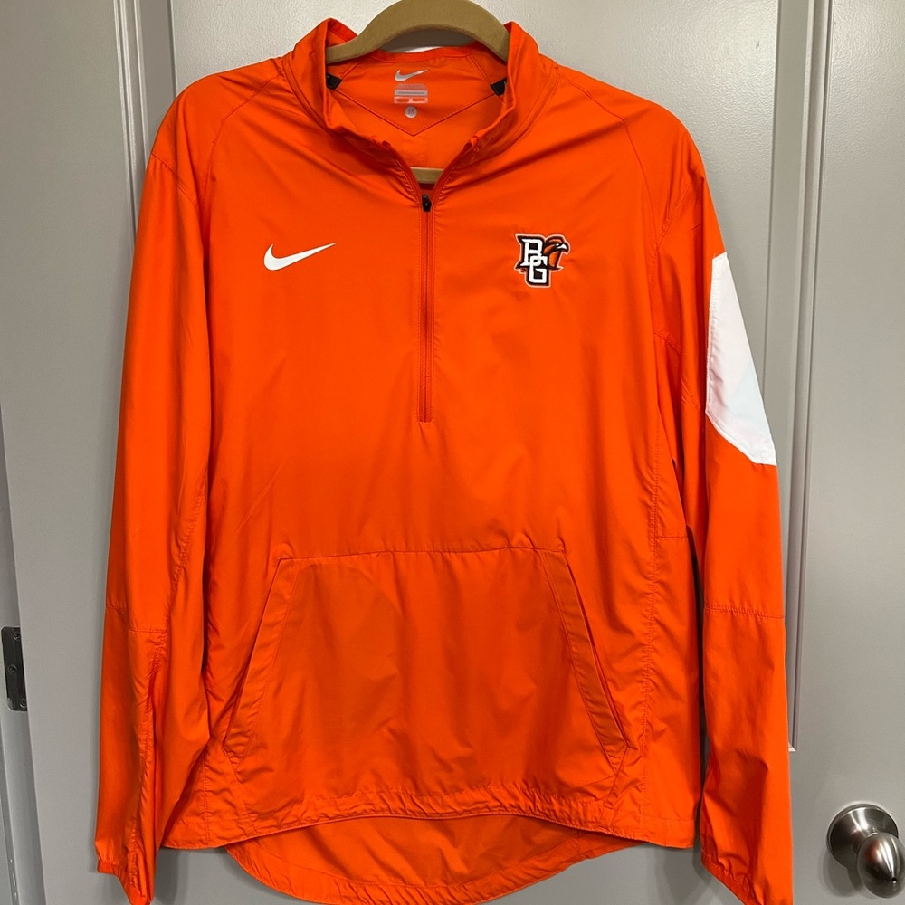 Mens BGSU Nike Windbreaker Quarter Zip